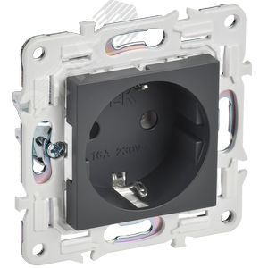 SKANDY Розетка с заземлением без защитных шторок 16А SK-R05T титан IEK - фото 1