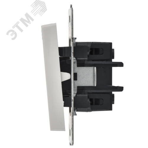 BRITE Выключатель 2-клавишный проходной 10А ВС10-2-6-БрБ белый - фото 5