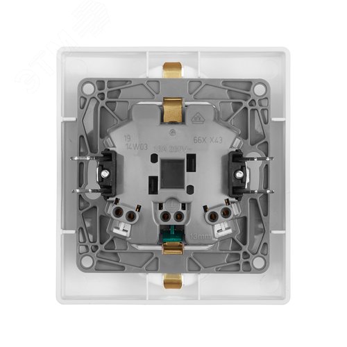 ETIKA Розетка 2X2К+З авт штБЕЛ - фото 3