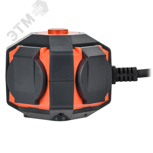 Удлинитель на магните У04В 4 места с защитными крышками IP44 с заземлением 2P+PE 5 метров КГ 3х1,5мм2 16А/250В IEK - фото 5