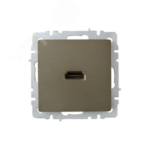 BRITE Розетка HDMI РHDMI-0-БрШ шампань - фото 2