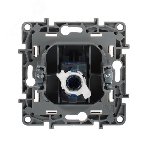 Розетка компьютерная RJ45 категория 5Е UTP слоновая кость ETIKA - фото 3