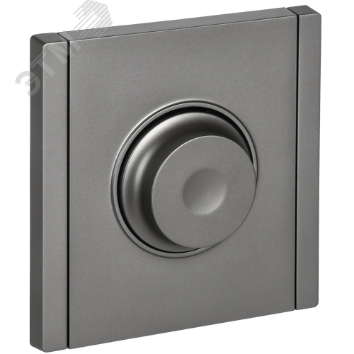 Изображение товара FORTE&PIANO Светорегулятор поворотно-нажимной 600Вт FP554 сталь IEK (шт)