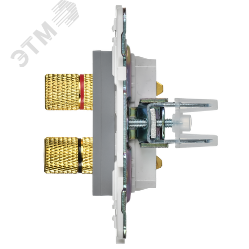SKANDY Аудиорозетка 4-местная SK-A01Gr серый IEK - фото 5