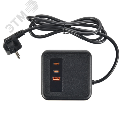 DOMINIC Удлинитель У08K 8 мест 2P+PE 1,5м 3х1,0мм2 16А/250В USB A+C 20Вт черный IEK - фото 7