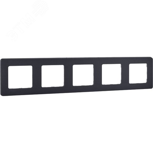 Рамка 5-местная антрацит INSPIRIA - фото 1
