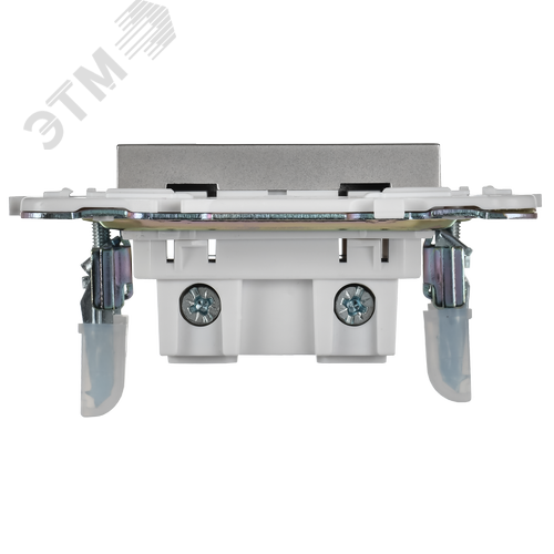 SKANDY Розетка без заземления с защитными шторками 10А SK-R01S серебряный IEK - фото 3