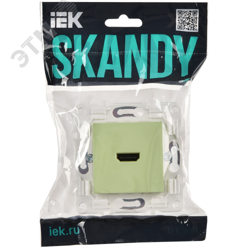 SKANDY Розетка HDMI SK-H01G мятный IEK - фото 2