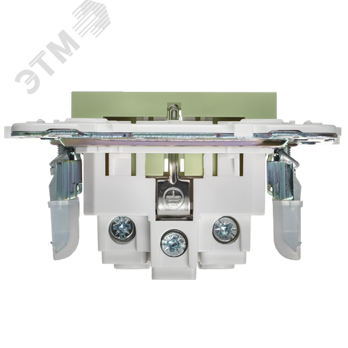 SKANDY Розетка с заземлением без защитных шторок 16А SK-R05G мятный IEK - фото 3
