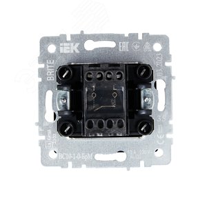 BRITE Выключатель одноклавишный 10А ВС10-1-0-БрМ маренго - фото 5