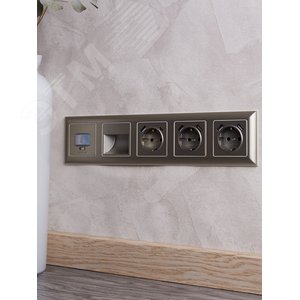 BRITE Рамка 5 постов РУ-5-Бр бежевый/шампань IEK - фото 5