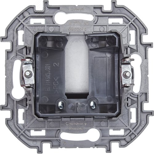 Вывод кабеля с зажимом для кабеля антрацит INSPIRIA - фото 4