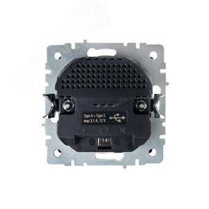 BRITE Розетка с заземлением с защитными шторками 16А с USB A+C 18Вт РЮш11-1-БрШ шампань - фото 5