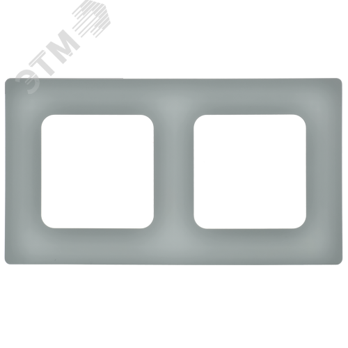 FLITE CLASSIC Рамка 2-местная РУ-2-К-ФлС серый IEK - фото 3