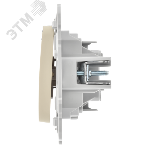 FLITE Выключатель 2-клавишный 10А ВС12-1-0-ФлСл сливочный IEK - фото 4