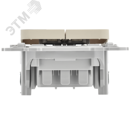 FLITE Выключатель 2-клавишный 10А ВС12-1-0-ФлСл сливочный IEK - фото 5