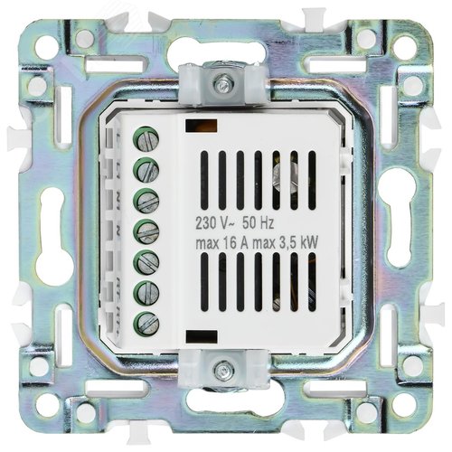 SKANDY Термостат электронный с индикацией SK-T01N никель IEK - фото 4