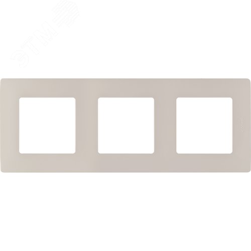 Рамка 3-местная слоновая кость ETIKA - фото 3