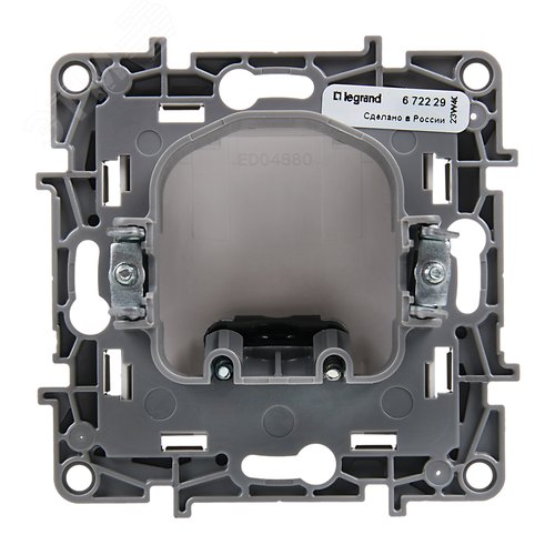 Вывод кабеля с зажимом для кабеля белый ETIKA - фото 6