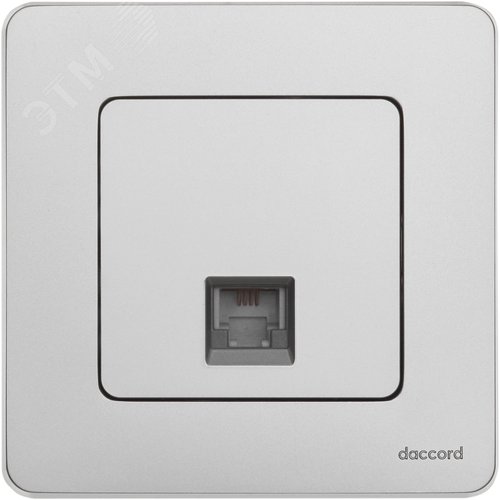 Розетка телефонная RJ11 алюминий INSPIRIA - фото 3