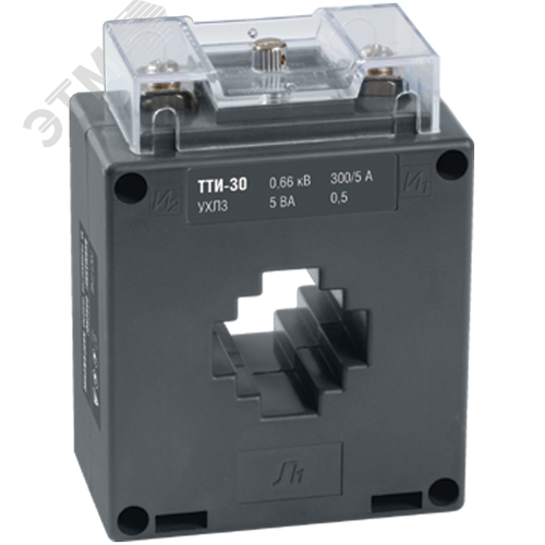 Изображение товара Трансформатор тока ТТИ-30 300/5А 5ВА класс 0,5 МПИ08 IEK (шт)