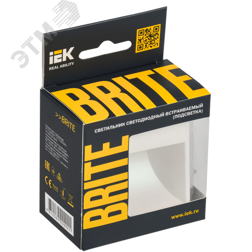 BRITE Подсветка LED встраиваемая ПЛ20-БрЖ жемчуг - фото 2