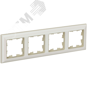 Изображение товара BRITE Рамка 4 поста РУ-4-Бр бежевый/жемчуг IEK (шт)