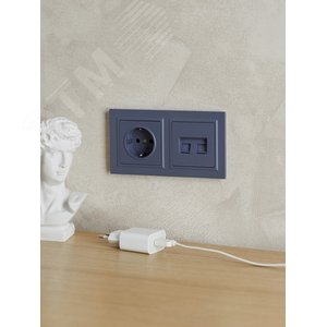 BRITE Рамка 2 поста IP44 РУ-2-БрМ-44 маренго - фото 6