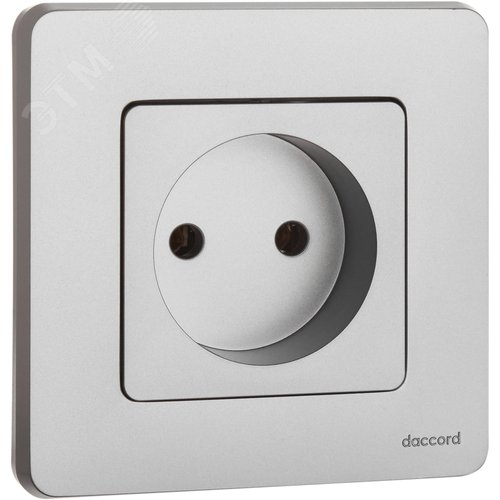 Розетка 1-местная без заземления без защитных шторок 16А алюминий INSPIRIA - фото 5