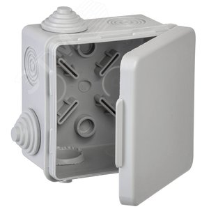 Изображение товара Коробка распределительная КМ 80х80х50мм о/к IP54 4 вв. (7035) GENERICA (шт)