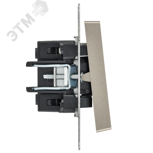 BRITE Выключатель одноклавишный с индикацией 10А ВС10-1-1-БрШ шампань - фото 4