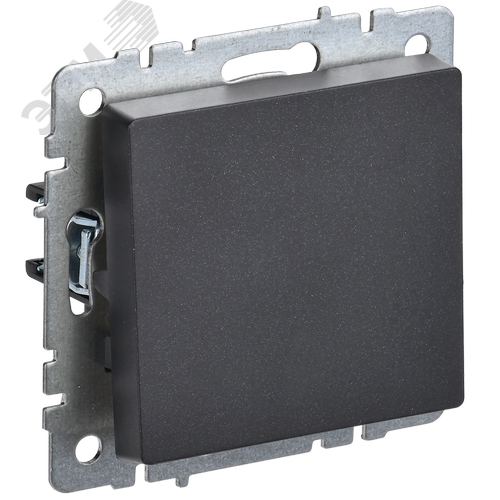 Изображение товара BRITE Выключатель одноклавишный 10А ВС10-1-0-БрЧ черный (шт)