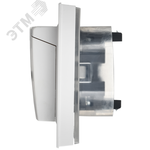 BRITE Розетка 2-местная с заземлением с защитными шторками и крышкой 16А в сборе IP44 РСбш12-3-44-БрАБ арктический белый IEK - фото 6