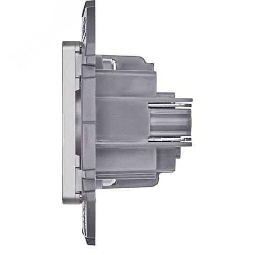 Розетка 1-местная без заземления без защитных шторок 16А алюминий INSPIRIA - фото 6