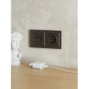 BRITE Рамка 2 поста РУ-2-БрТБ темная бронза - фото 6