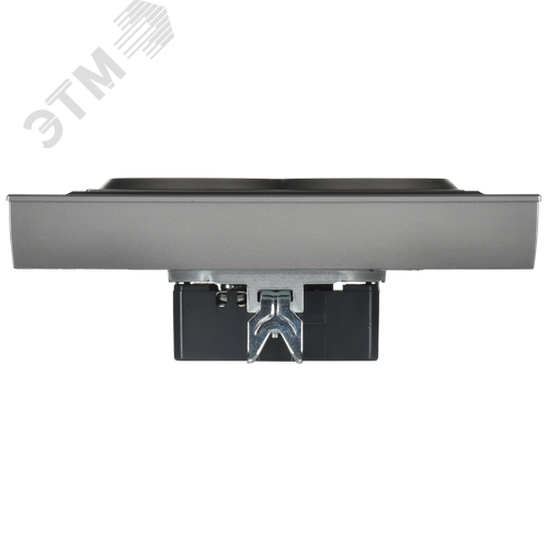 BRITE Розетка 2-местная с заземлением с защитными шторками плоская 16А в сборе РСшПл12-3-БрС сталь IEK - фото 6