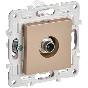 SKANDY Розетка TV проходная SK-A17Sa песочный IEK - фото 1