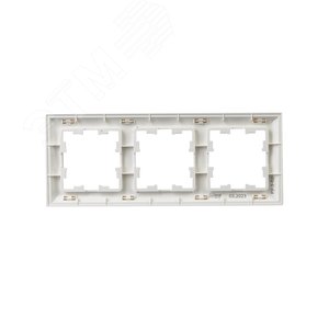 BRITE Рамка 3 поста РУ-3-Бр белый/белый IEK - фото 3