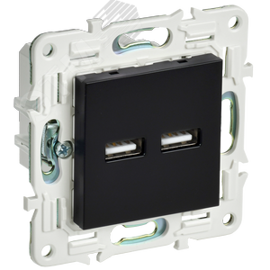 Изображение товара SKANDY Розетка USB A+A 3,1А SK-R15Bl черный IEK (шт)