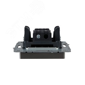 BRITE Выключатель одноклавишный проходной 10А ВС10-1-6-БрС сталь - фото 4