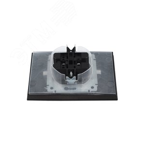 BRITE Розетка 2-местная с заземлением с защитными шторками и крышкой 16А в сборе IP44 РСбш12-3-44-БрТБ темная бронза - фото 7