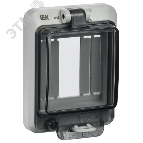 Изображение товара Крышка защитная для выреза в шкафу пластик 3 модуля IP66 IEK (шт)