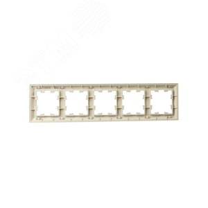 BRITE Рамка 5 постов РУ-5-Бр бежевый/жемчуг IEK - фото 3