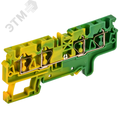 ARMAFIX Клемма пружинная CX4-4 PE 4мм2 четырехконтактная заземляющая IEK - фото 2