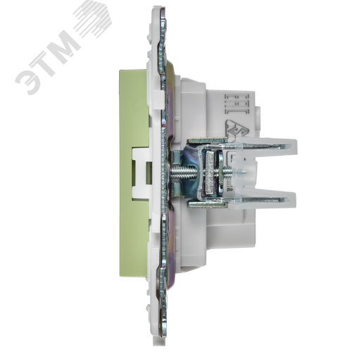 SKANDY Розетка без заземления с защитными шторками 10А SK-R01G мятный IEK - фото 3