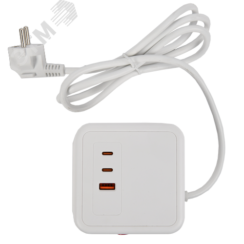 DOMINIC Удлинитель У08K 8 мест 2P+PE 1,5м 3х1,0мм2 16А/250В USB A+C 20Вт белый IEK - фото 7