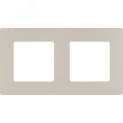 Рамка 2-местная слоновая кость ETIKA - фото 2