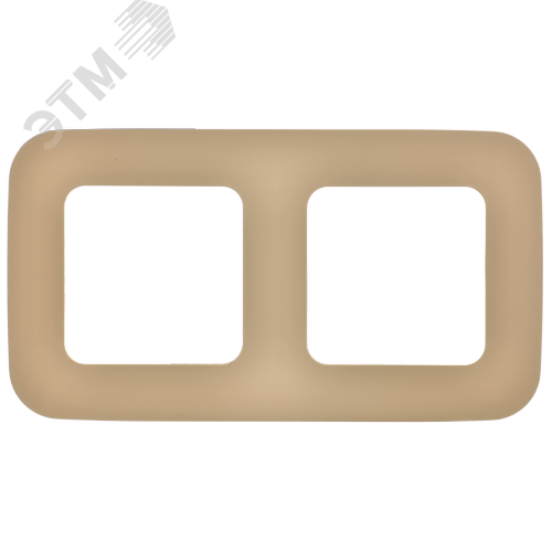 FLITE ARTISTIC Рамка 2-местная РУ-2-А-ФлХ хаки IEK - фото 3