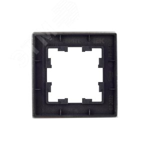 BRITE Рамка 1 пост РУ-1-1-БрА металл алюминий - фото 4