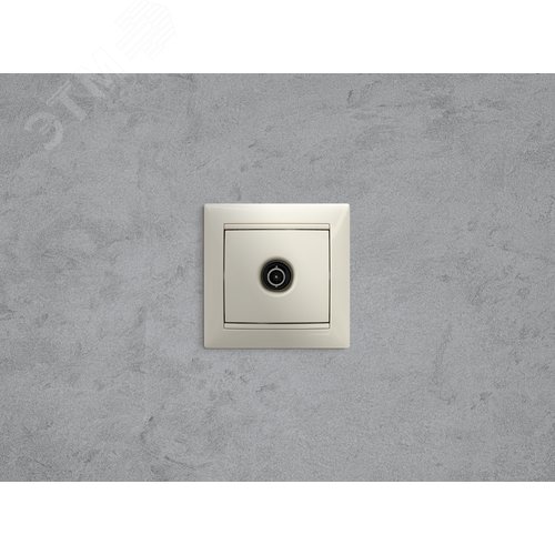 Розетка TV тип звезда слоновая кость VALENA - фото 2